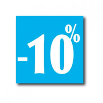 Affiche "- 10%" L40 H40 cm