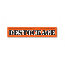 Affiche "DESTOCKAGE" L80 H15 cm
