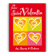 Affiche "Saint Valentin" L60 H80 cm