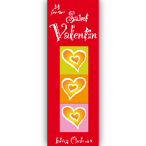 Carton "SAINT VALENTIN" L24 H60 cm