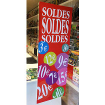 Poster  "SOLDES" L42 H115cm