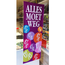 Poster  "ALLES MOET WEG" L42 H115cm