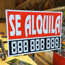 Cartel SE ALQUILA, 48 x 34 cm 