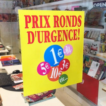 Carton "LES PRIX RONDS" L34 H30 cm