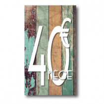 Panneau PVC 40€, 20x35cm