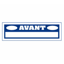 Affiche "AVANT..." L68 H18 cm