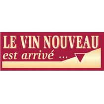 Affiche "VIN NOUVEAU" L68 H23 cm