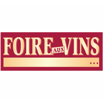 Affiche "Foire aux vins" L68 H23 cm