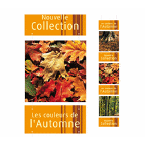 7 cartons "L'Automne" L34 H150 cm