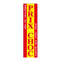 Affiche "PRIX CHOC" L20 H82 cm