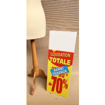 Panneau rigide LIQUIDATION TOTALE -70% Avant Travaux L30 H80 cm avec chevalet arriere