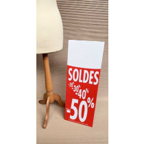 Panneau rigide SOLDES  L30 H80 cm avec chevalet arriere