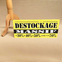Panneau à poser "DESTOCKAGE MASSIF L50 H20 cm