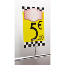 Panneau PVC 5€, 20x35cm