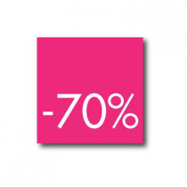 Affiche 70%  L40 H40cm.