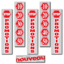 KIT de 6 affiches "STOP PROMOTIONS"