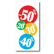 Affiche "20%30%40%50%" L40 H82 cm