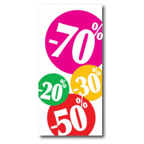 Affiches 10% 20% 30% 40% 50% 60% 70% - SOLDES - Achat Vente chez  Affichesstore