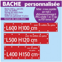 Bâche personnalisée de 6m2