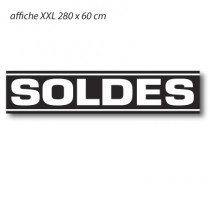 Affiche " SOLDES" XXL L280 H60