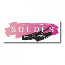 Sticker adhésif "SOLDES" L80 H30 cm