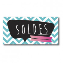 Sticker adhésif "SOLDES" L80 H40 cm