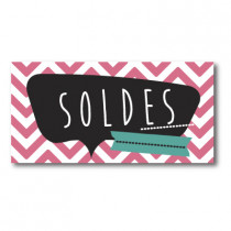 Sticker adhésif "SOLDES" L80 H40 cm