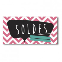 Sticker adhésif "SOLDES" L80 H40 cm