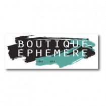 Sticker adhésif "BOUTIQUE EPHEMERE" L80 H30 cm