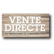 Sticker adhésif "VENTE DIRECTE" L80 H40 cm