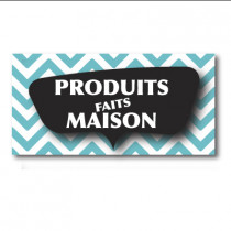 Sticker adhésif "PRODUITS FAITS MAISON" L80 H40 cm