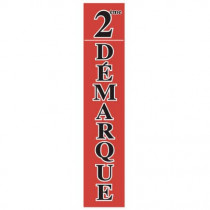 Affiche "2ème DÉMARQUE" fluo L25 H115 cm