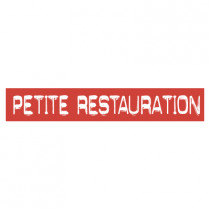 STICKER satiné L60 H10 cm "PETITE RESTAURATION"