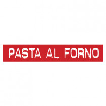 STICKER satiné L60 H10 cm "PASTA AL FORNO"