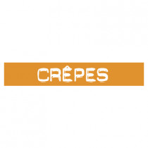 STICKER satiné L60 H10 cm "CRÊPES"