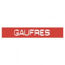 STICKER satiné L60 H10 cm "GAUFRES"