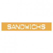 STICKER satiné L60 H10 cm "SANDWICHS"