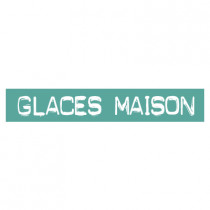 STICKER satiné L60 H10 cm "GLACES MAISON"