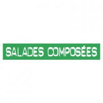 STICKER satiné L60 H10 cm "SALADES COMPOSEES"