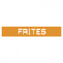 STICKER satiné L60 H10 cm "FRITES"