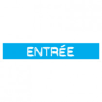 STICKER satiné L60 H10 cm "ENTREE"