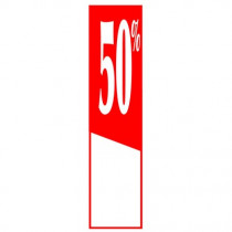 Affiche "- 50%" L40 H165 cm