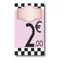 Panneau PVC 2€, 20x35cm