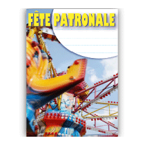 Panneau "Fête patronale" L100 H140 cm