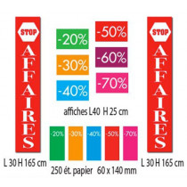 KIT de 7 affiches STOP AFFAIRES