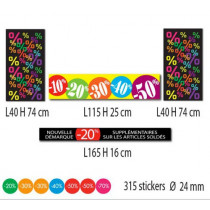 Kit de 4 affiches + 315 stickers