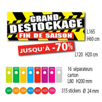 Kit de 2 affiches GRAND DESTOCKAGE