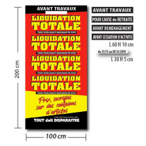 PANORAMIQUE VITRINE personnalisable L100 H 200 cm 