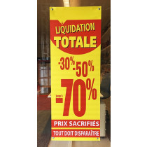 Bâche LIQUIDATION TOTALE  L60 H160 cm avec 4 oeillets et 4 ventouses