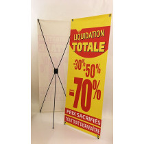 Bâche LIQUIDATION TOTALE 08 L60 H160 cm avec support 5 branches